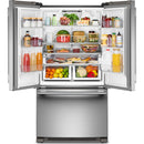  KitchenAid 36-inch, 25 cu. ft. French 3-Door Refrigerator KRFF136SPS IMAGE 2