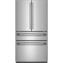  KitchenAid 36-inch, 30 cu. ft. French Door Refrigerator with Interior Water Dispenser and Ice Maker KRMF336SPS IMAGE 1