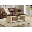  Monarch I 2508 Coffee Table - Light Beige/Dark Oak IMAGE 2