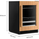  KitchenAid 24-inch, 4.8 cu. ft. Beverage Center with Glass Door and Wood-Front Racks KUBL524SPA IMAGE 7