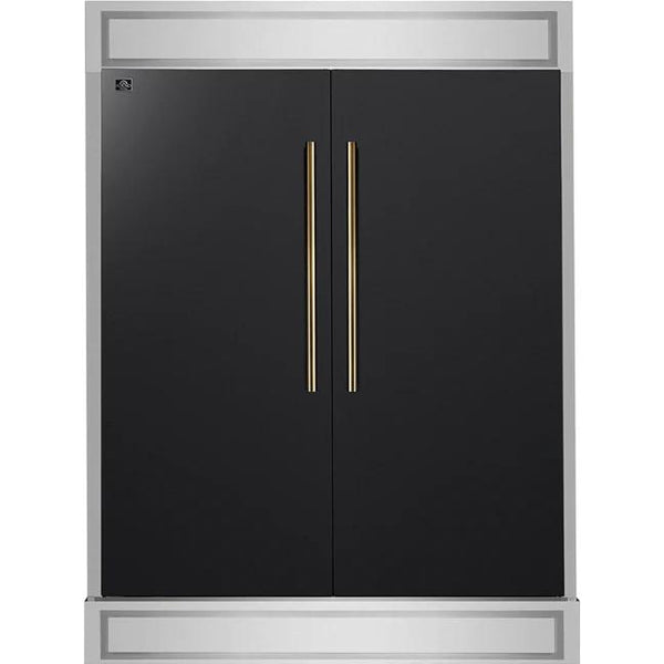  Forno 2-28-inch, 27.2 cu. ft. Built-in Convertible Refrigerator/Freezer with Decorative Trim FFFFD1722-60MG-BLK IMAGE 1