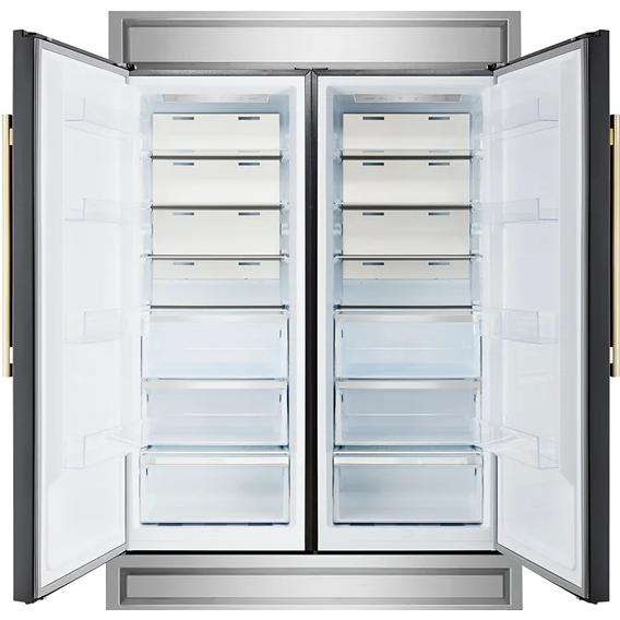  Forno 2-28-inch, 27.2 cu. ft. Built-in Convertible Refrigerator/Freezer with Decorative Trim FFFFD1722-60MG-BLK IMAGE 2