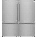  Forno 62-inch, 34.4 cu. ft. Freestanding Side-by-Side Refrigerator With Ice Maker FFFFD1787-60S IMAGE 1