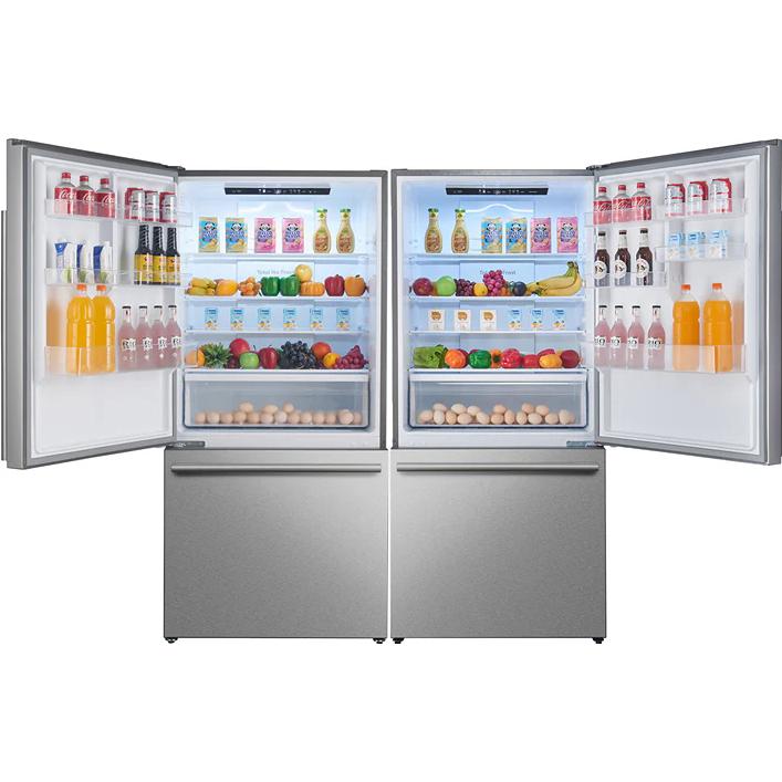  Forno 62-inch, 34.4 cu. ft. Freestanding Side-by-Side Refrigerator With Ice Maker FFFFD1787-60S IMAGE 2