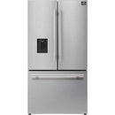  Forno 36-inch, 22.4 cu. ft. Freestanding French 3-Door Refrigerator with External Water Dispenser FFFFD1866-36SB IMAGE 1