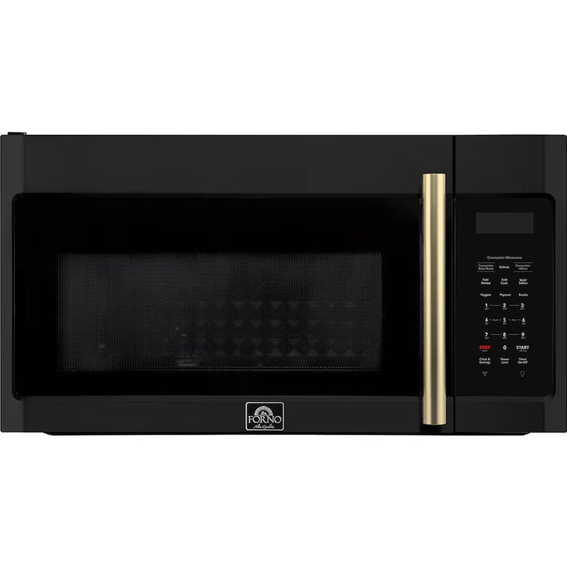  Forno 30-Inch, 1.5 cu.ft Over the Range Convection Microwave FOTR3038-30BLK IMAGE 1