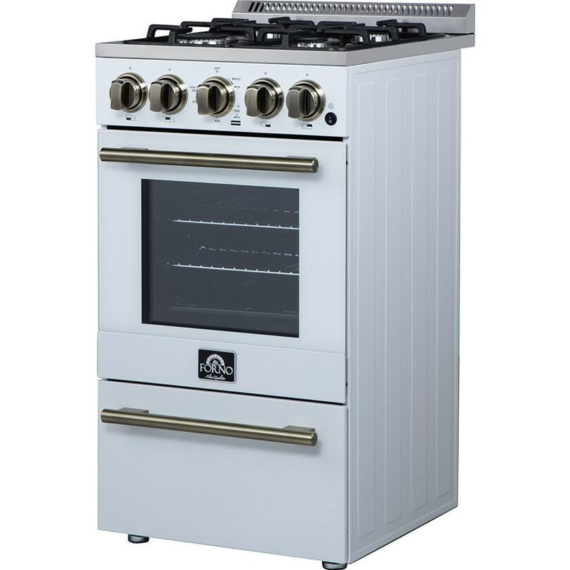 Forno Lamazze 20" Freestanding Gas Range FFSGS6265-20WHT IMAGE 11