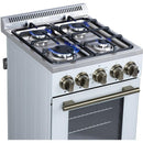  Forno Lamazze 20" Freestanding Gas Range FFSGS6265-20WHT IMAGE 3