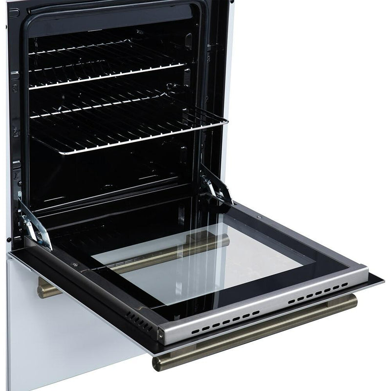  Forno Lamazze 20" Freestanding Gas Range FFSGS6265-20WHT IMAGE 5