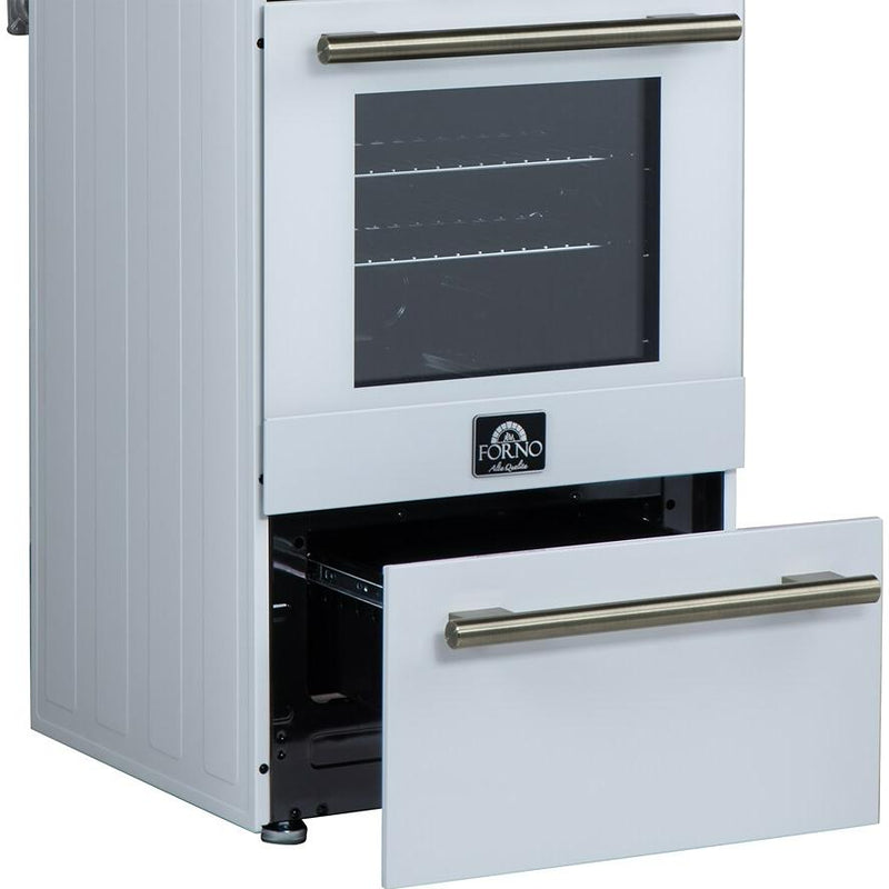  Forno Lamazze 20" Freestanding Gas Range FFSGS6265-20WHT IMAGE 9