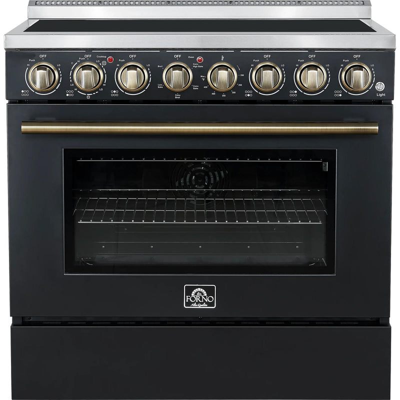  Forno 36-inch Freestanding Electric Range with True European Convection Technology FFSEL6011-36BLK IMAGE 1