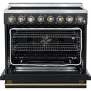  Forno 36-inch Freestanding Electric Range with True European Convection Technology FFSEL6011-36BLK IMAGE 2
