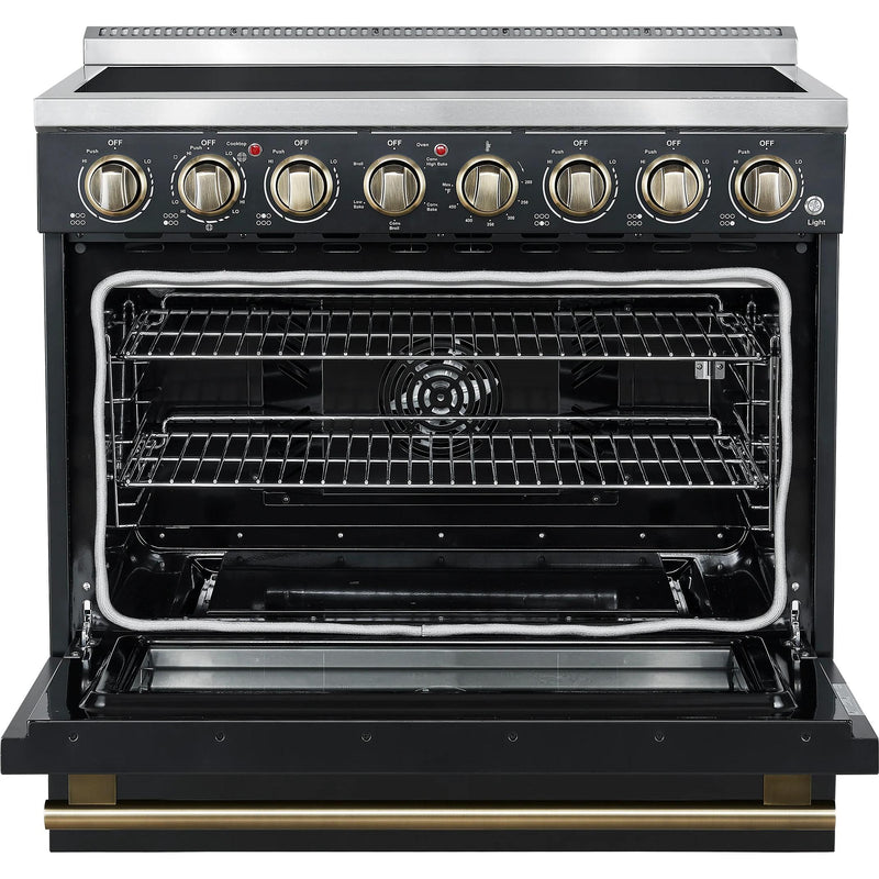  Forno 36-inch Freestanding Electric Range with True European Convection Technology FFSEL6011-36BLK IMAGE 2