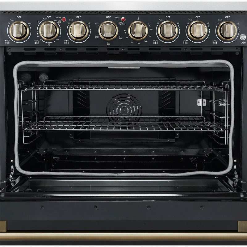  Forno 36-inch Freestanding Electric Range with True European Convection Technology FFSEL6011-36BLK IMAGE 3