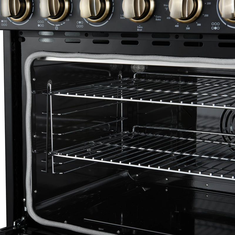 Forno 36-inch Freestanding Electric Range with True European Convection Technology FFSEL6011-36BLK IMAGE 4