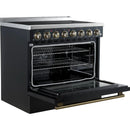  Forno 36-inch Freestanding Electric Range with True European Convection Technology FFSEL6011-36BLK IMAGE 5