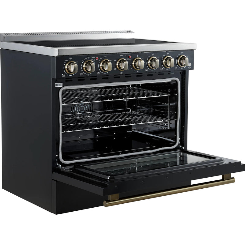  Forno 36-inch Freestanding Electric Range with True European Convection Technology FFSEL6011-36BLK IMAGE 5