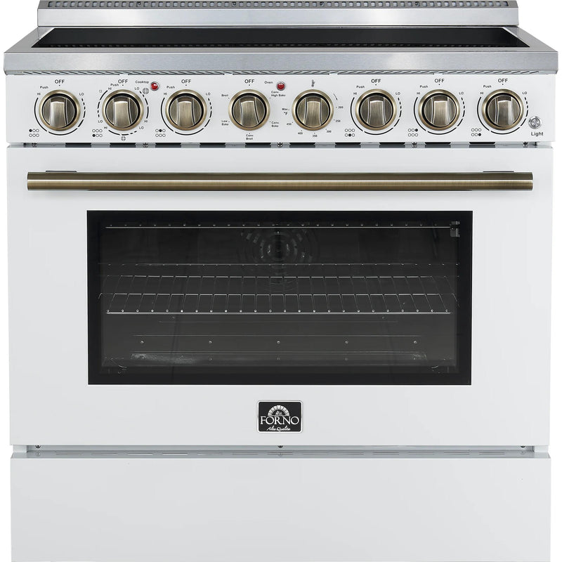  Forno 36-inch Freestanding Electric Range with True European Convection Technology FFSEL6011-36WHT IMAGE 1