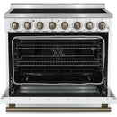  Forno 36-inch Freestanding Electric Range with True European Convection Technology FFSEL6011-36WHT IMAGE 2