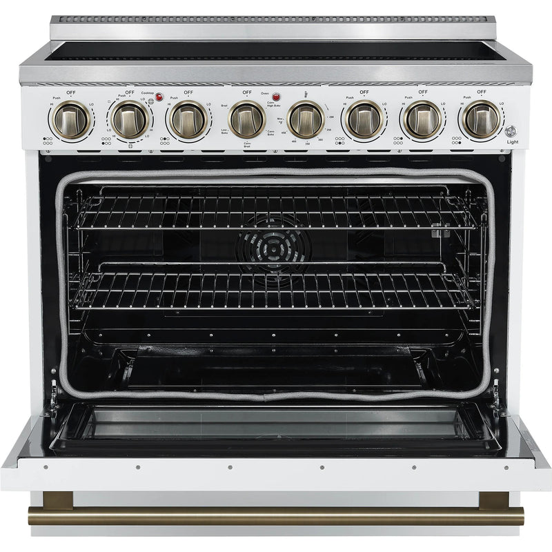 Forno 36-inch Freestanding Electric Range with True European Convection Technology FFSEL6011-36WHT IMAGE 2