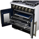  Forno 30-inch Capriasca Freestanding Gas Range with French Door FFSGS6460-30BLK IMAGE 13