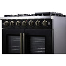  Forno 36-inch Freestanding Gas Range with 6 Burners and French Door FFSGS6460-36BLK IMAGE 10