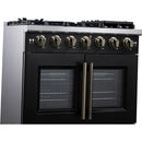  Forno 36-inch Freestanding Gas Range with 6 Burners and French Door FFSGS6460-36BLK IMAGE 6