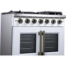  Forno 36-inch Freestanding Gas Range with 6 Burners and French Door FFSGS6460-36WHT IMAGE 5
