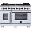  Forno 48-inch Freestanding Gas Range with Convection Technology FFSGS6460-48WHT IMAGE 1