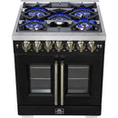  Forno 30-inch Freestanding Dual Fuel Range with True Convection Technology FFSGS6387-30BLK IMAGE 12