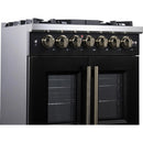  Forno 30-inch Freestanding Dual Fuel Range with True Convection Technology FFSGS6387-30BLK IMAGE 5