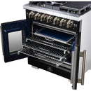  Forno 30-inch Freestanding Dual Fuel Range with True Convection Technology FFSGS6387-30BLK IMAGE 7