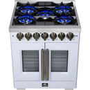  Forno 30-inch Freestanding Dual Fuel Range with True Convection Technology FFSGS6387-30WHT IMAGE 11