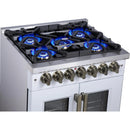  Forno 30-inch Freestanding Dual Fuel Range with True Convection Technology FFSGS6387-30WHT IMAGE 12