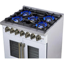  Forno 30-inch Freestanding Dual Fuel Range with True Convection Technology FFSGS6387-30WHT IMAGE 13