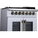  Forno 30-inch Freestanding Dual Fuel Range with True Convection Technology FFSGS6387-30WHT IMAGE 5