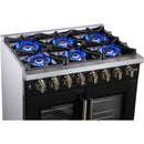  Forno 36-inch Freestanding Dual Fuel Range with True Convection Technology FFSGS6387-36BLK IMAGE 12