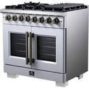  Forno 36-inch Freestanding Dual Fuel Range with True Convection Technology FFSGS6387-36WHT IMAGE 7