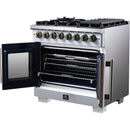  Forno 36-inch Freestanding Dual Fuel Range with True Convection Technology FFSGS6387-36WHT IMAGE 8