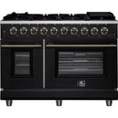 Forno Massimo 48-inch Freestanding Gas Range FFSGS6239-48BLK IMAGE 1