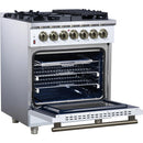  Forno 30-inch Freestanding Dual-Fuel Range with True Convection Technology FFSGS6125-30WHT IMAGE 4