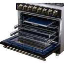  Forno Massimo 36" Freestanding Dual Fuel Range FFSGS6125-36BLK IMAGE 14