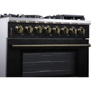  Forno Massimo 36" Freestanding Dual Fuel Range FFSGS6125-36BLK IMAGE 6