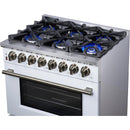  Forno Massimo 36" Freestanding Dual Fuel Range FFSGS6125-36WHT IMAGE 13