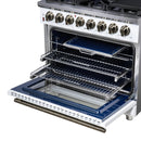  Forno Massimo 36" Freestanding Dual Fuel Range FFSGS6125-36WHT IMAGE 14