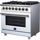  Forno Massimo 36" Freestanding Dual Fuel Range FFSGS6125-36WHT IMAGE 7