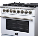  Forno Massimo 36" Freestanding Dual Fuel Range FFSGS6125-36WHT IMAGE 9