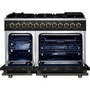  Forno Massimo 48-inch Freestanding Dual Fuel Range FFSGS6125-48BLK IMAGE 2