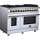  Forno Massimo 48-inch Freestanding Dual Fuel Range FFSGS6125-48WHT IMAGE 3