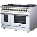 Forno Massimo 48-inch Freestanding Dual Fuel Range FFSGS6125-48WHT IMAGE 7
